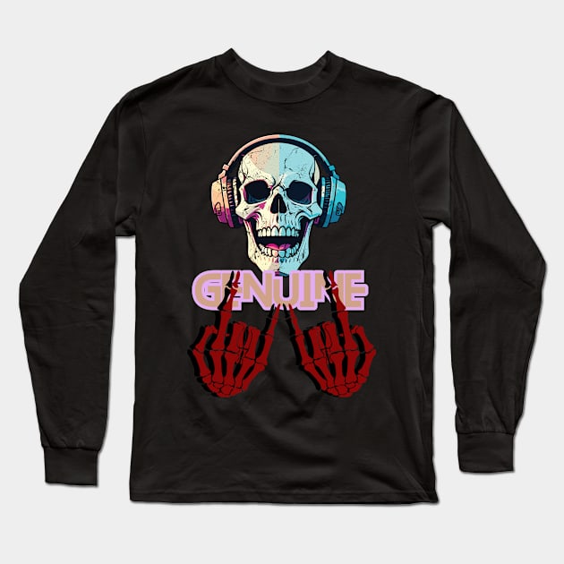 GENUINE Long Sleeve T-Shirt by FASHION GRAVEYARD